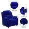 Flash Furniture Kids Recliner, 26" to 39" x 28", Upholstery Color: Blue, Weight Capacity: 90 lb. BT-7985-KID-MIC-BLUE-GG - alternate 3